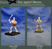 Before And After Skeleton Miniature