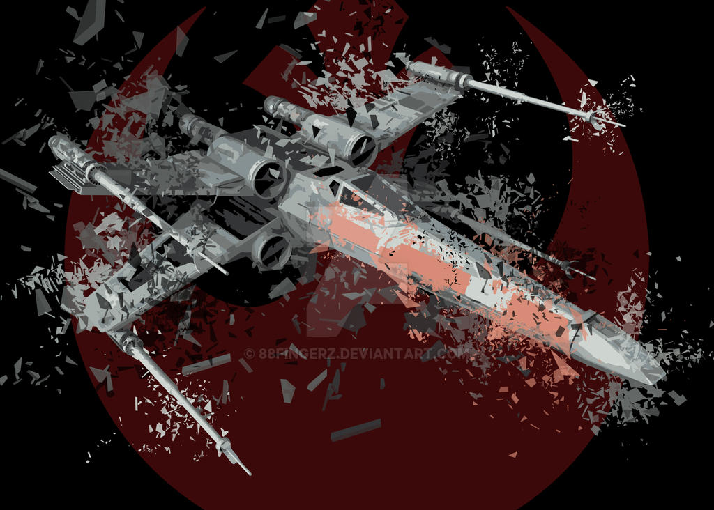 *Shattered* X-Wing by 88fingerz on DeviantArt
