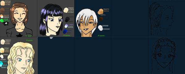 Character Color Model Character Color Chart by Senket on DeviantArt