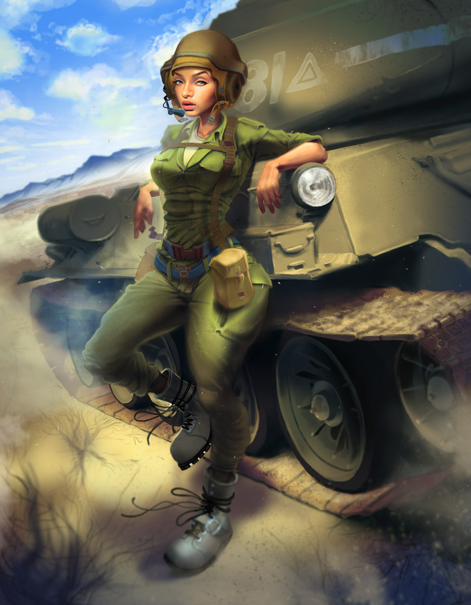 Tank Pinup Girl