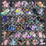 huge batch of mini chibis
