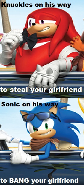 Sonic and Knuckles Boom Meme