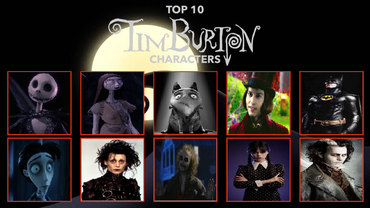 Tim Burton Characters Riddler My Top 10 Tim Burton Characters by mickeyphantom14 on DeviantArt