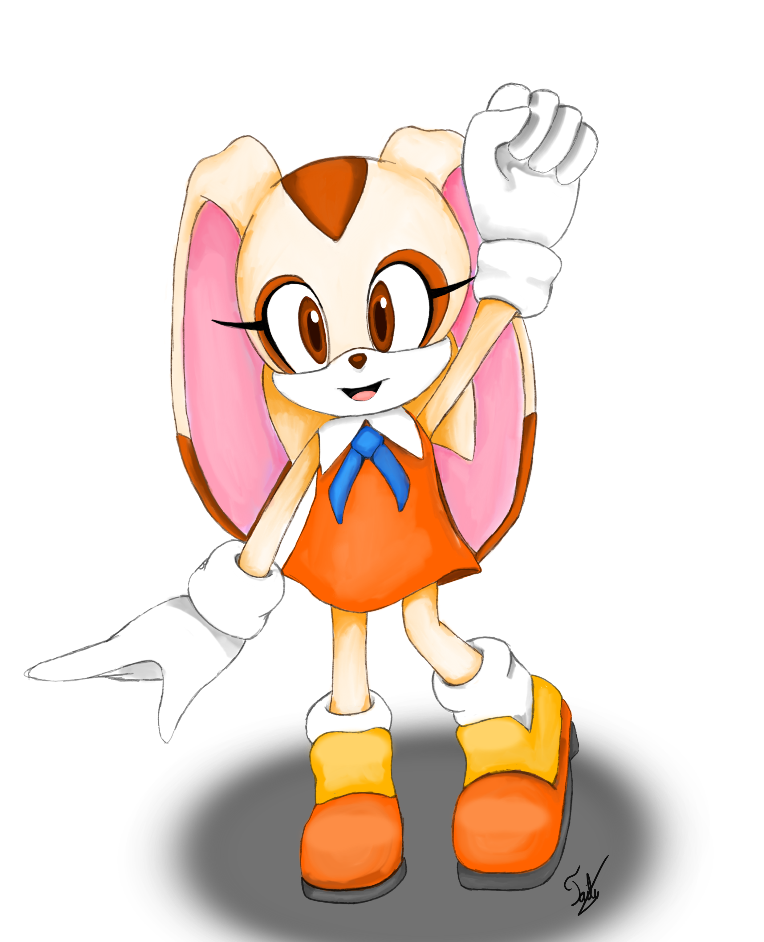 Cream The Rabbit Behind Back Cream The Rabbit by AilesPrower2d on DeviantArt