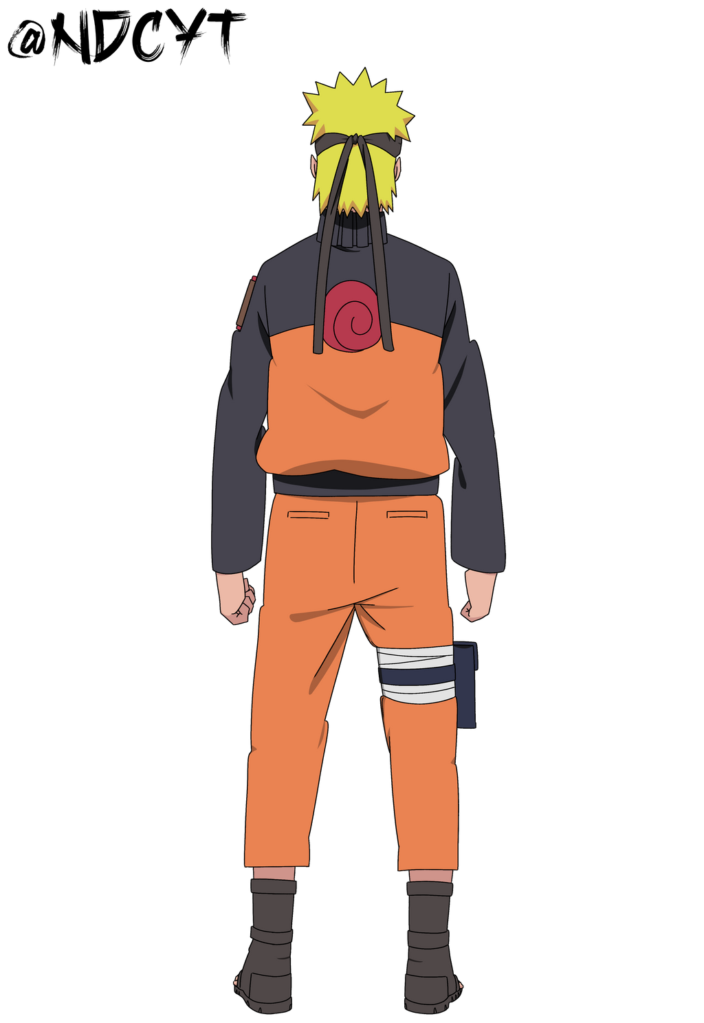 Naruto Back View NARUTO UZUMAKI - BACK by ndcYT on DeviantArt