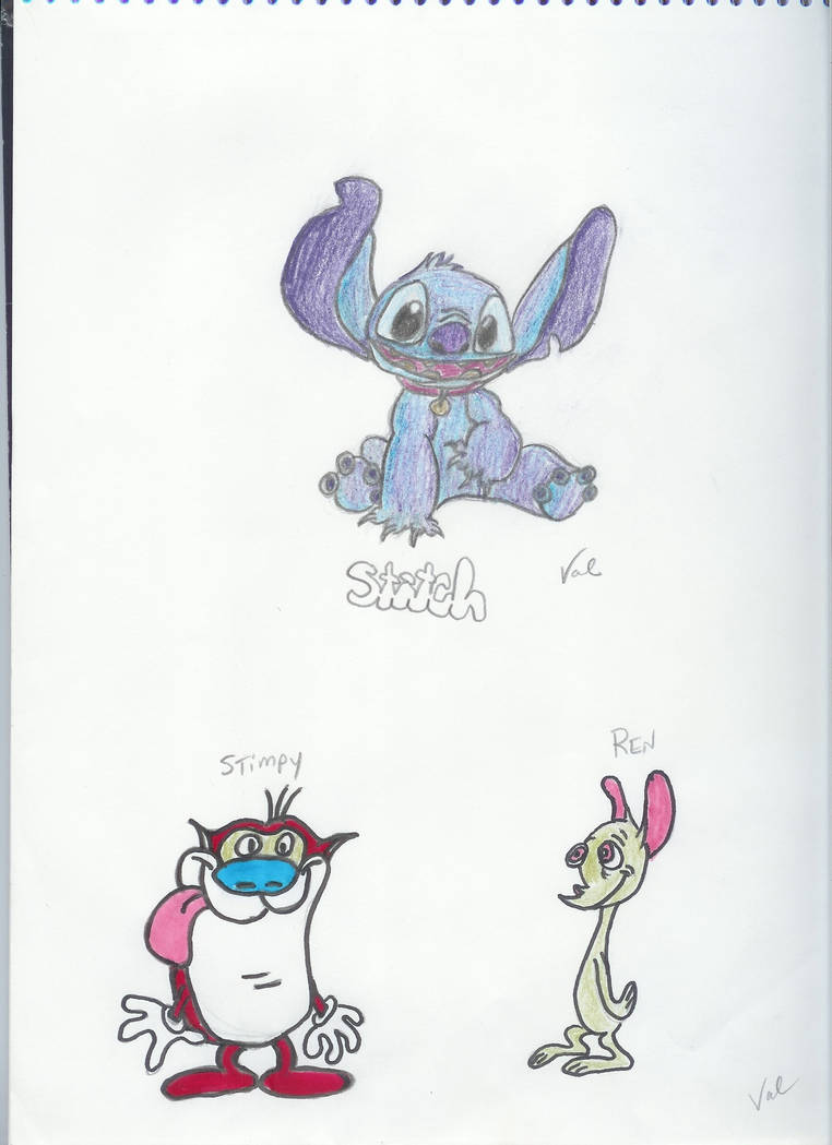 Ren Stimpy and Stitch by Mycreativeside on DeviantArt