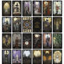 Gothic Horror Tarot Cards - Major Arcana and Back