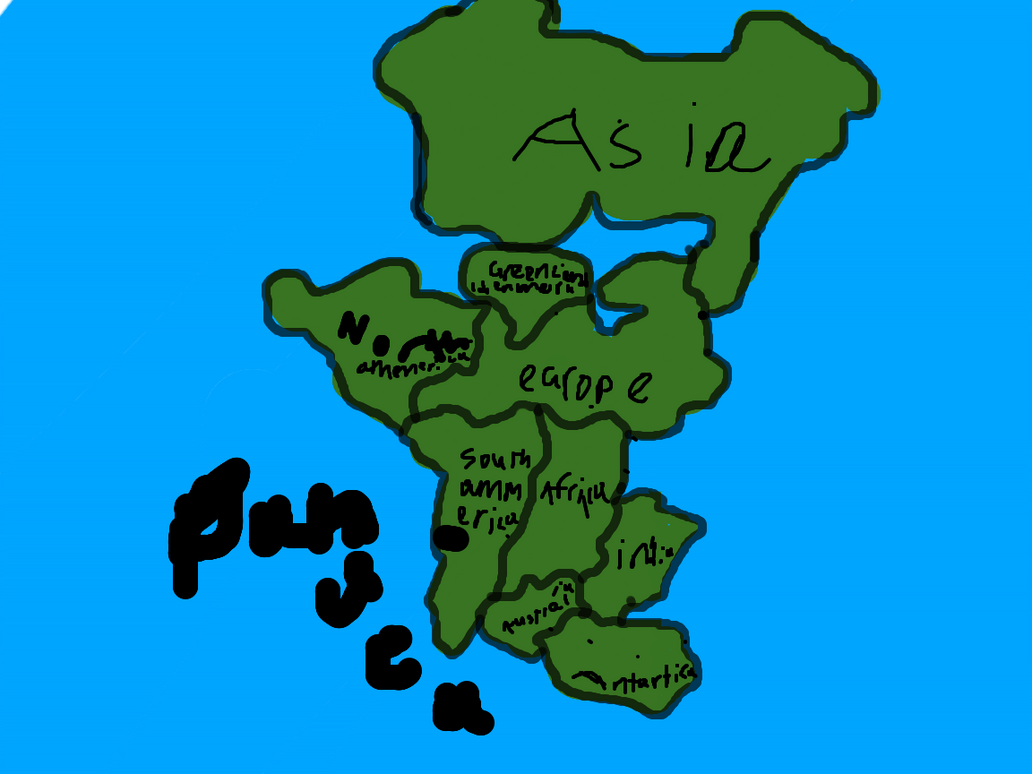 Panage Map Pangea map and continents by brokenbonzs on DeviantArt
