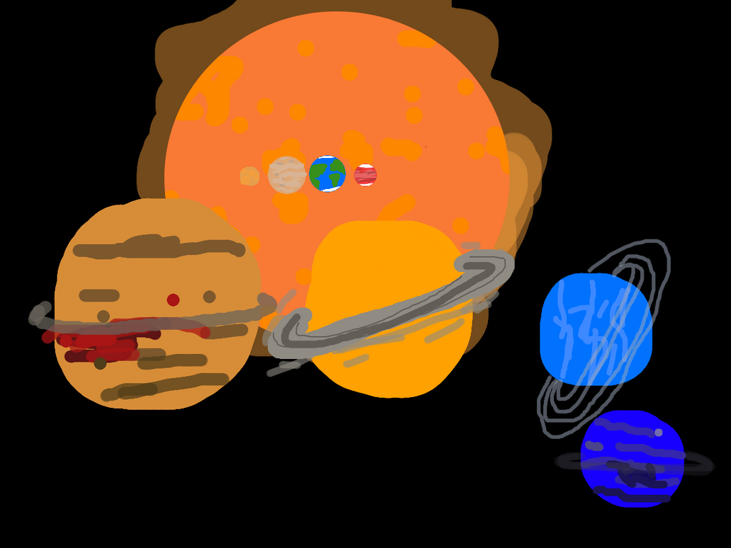 Pokemon Solar System Deviantart Solar system V2 by brokenbonzs on DeviantArt
