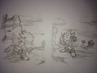 Sonic VS Shadow - Goku VS Vegeta parody