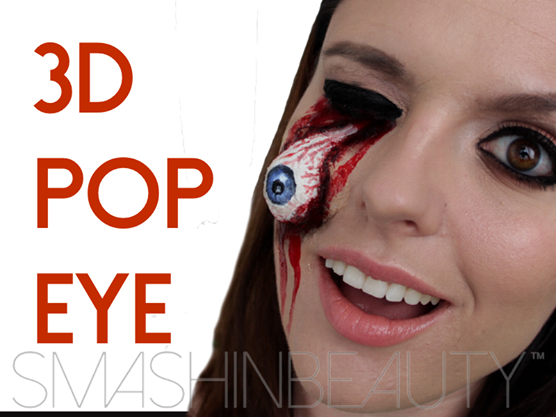 3D Pop Eye (EASY) Halloween Makeup Tutorial