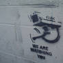 we are watching you stencil