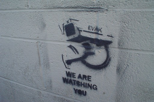 we are watching you stencil