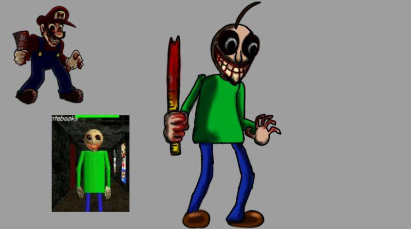 Scary Math Baldi Horror baldi by Emiliossj on DeviantArt