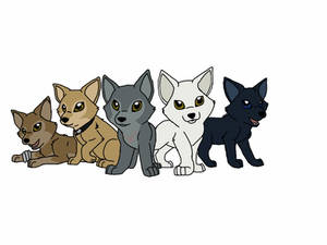 chibi wolfs rain