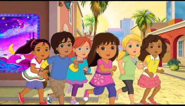 Dora and friends into the city screenshot by sam23856 on DeviantArt