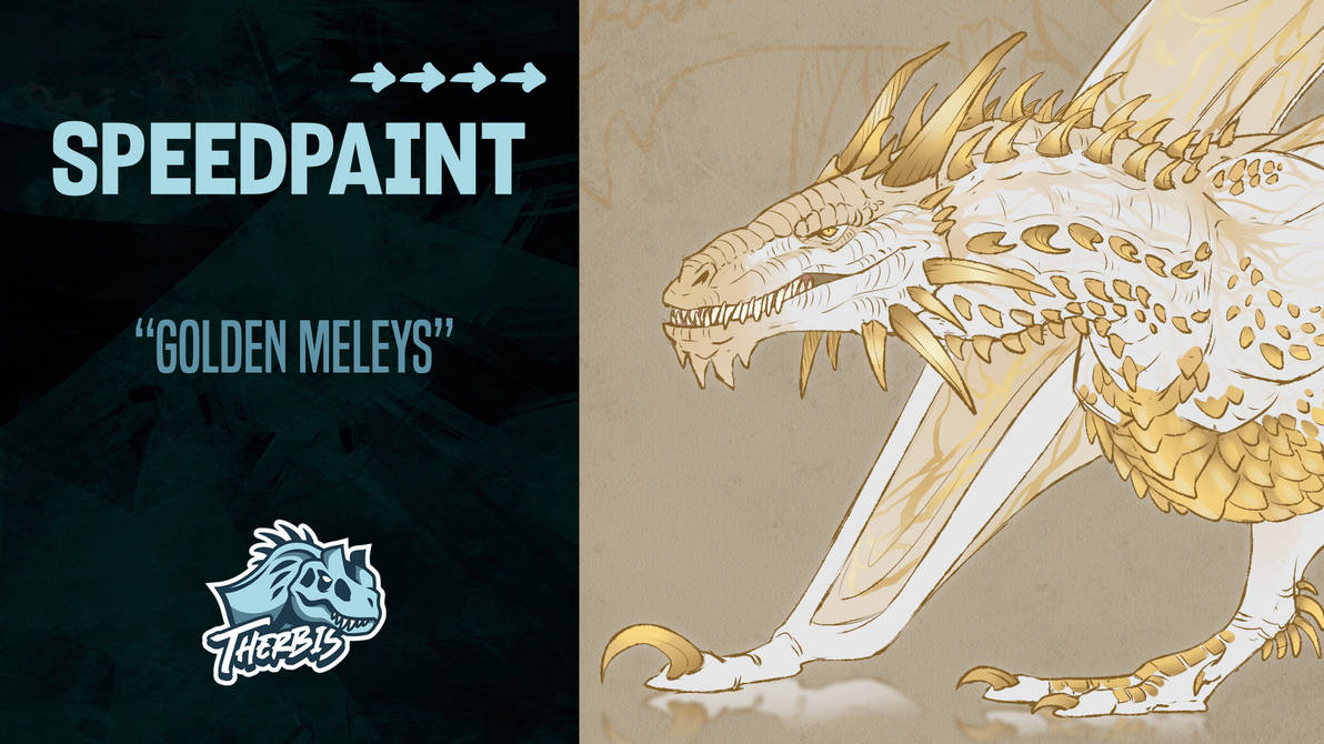 Meleys Sticker New Speedpaint - Golden Meleys by Therbis on DeviantArt