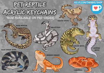 Reptile KEYCHAINS - Preorder