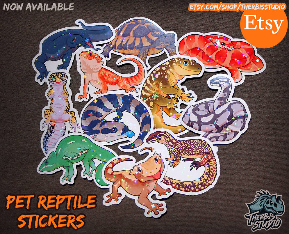 New Reptile Stickers by Therbis on DeviantArt