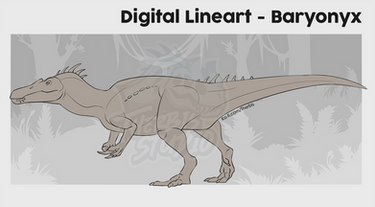 Baryonyx - Lineart