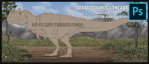 Ceratosaurus Lineart - P2U
