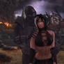 Noob Saibot and Sareena