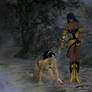 Tanya and Kitana - humiliation of princess