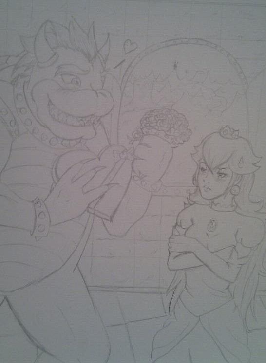 Bowser and Peach