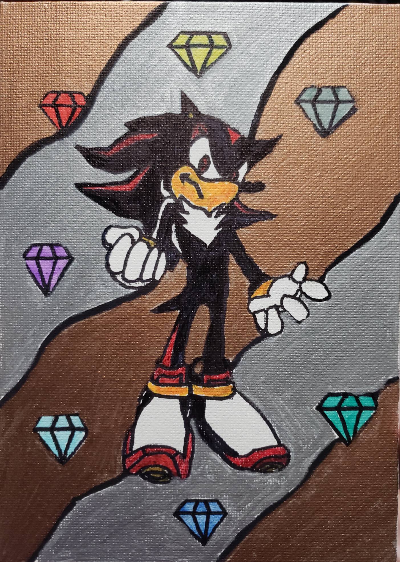 Shadow The Hedgehog - Diamond Painting 