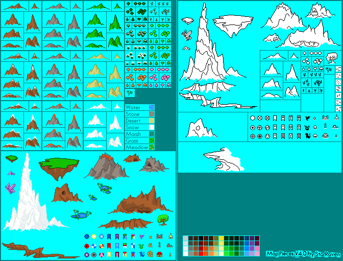 Pixel Map Pieces V4.0 by StarRaven on DeviantArt