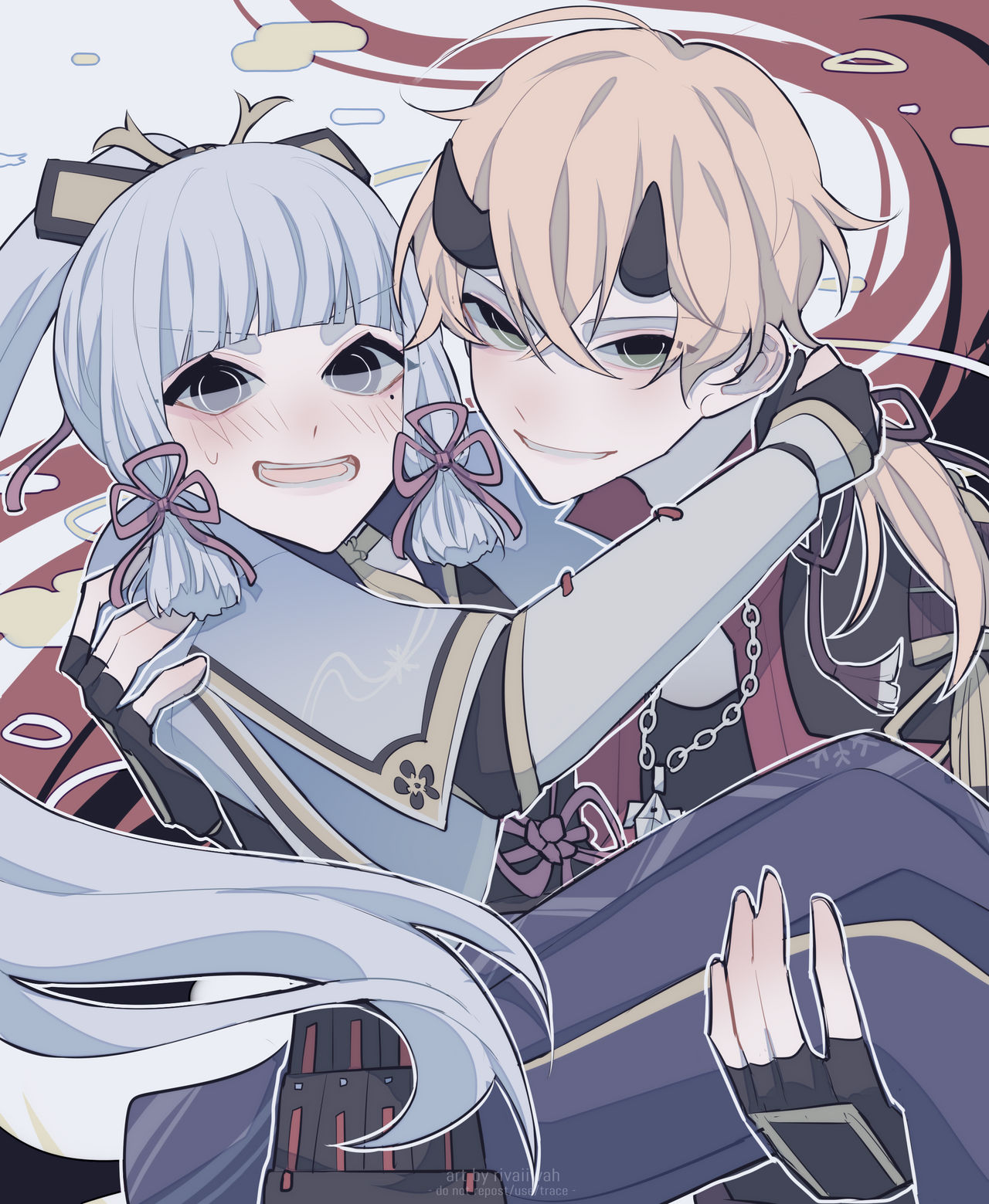 Ayaka And Tohama Thoma By Rivaiiwah On Deviantart