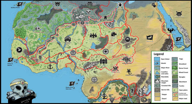 Hyborian  age map