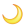 Cresent Moon Emoji by kawrisu