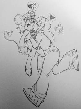 Precious old rat smooch~