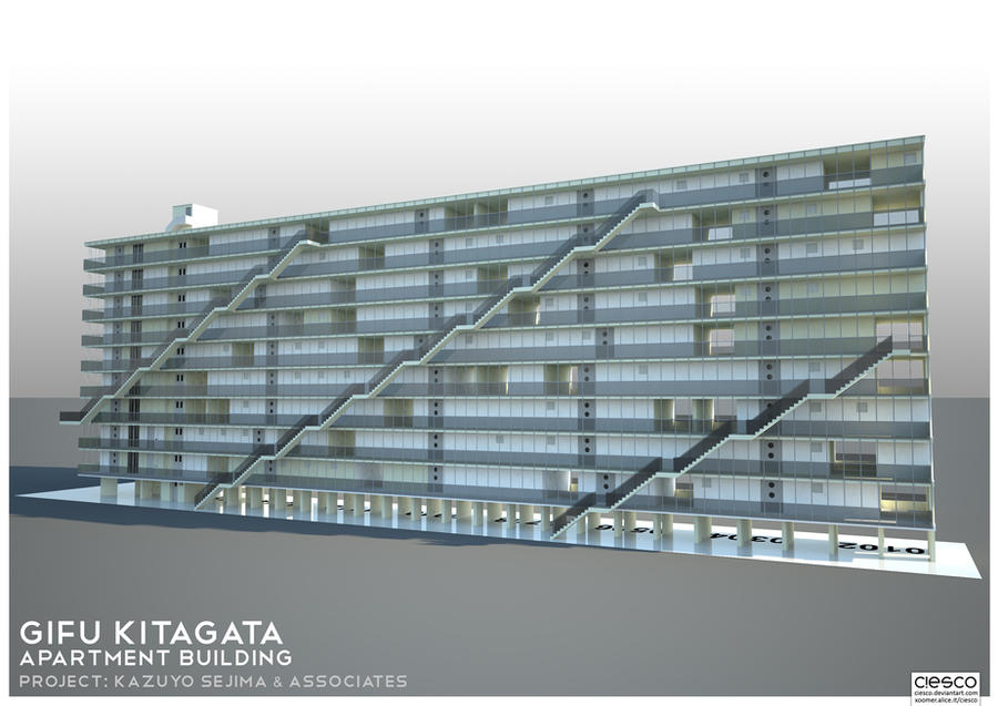 Gifu Kitagata Apt Building By Ciesco On Deviantart Gifu Kitagata Apt Building By Ciesco