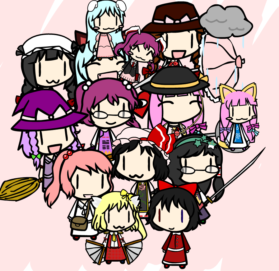 Picture of all my characters version 2 by springlover432 on DeviantArt