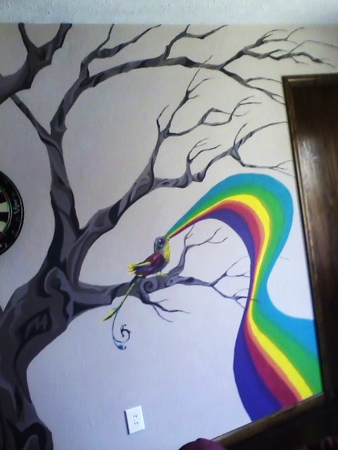 rainbow wall