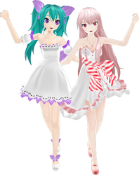 MMD Project Diva f White Amour White Innocent DL