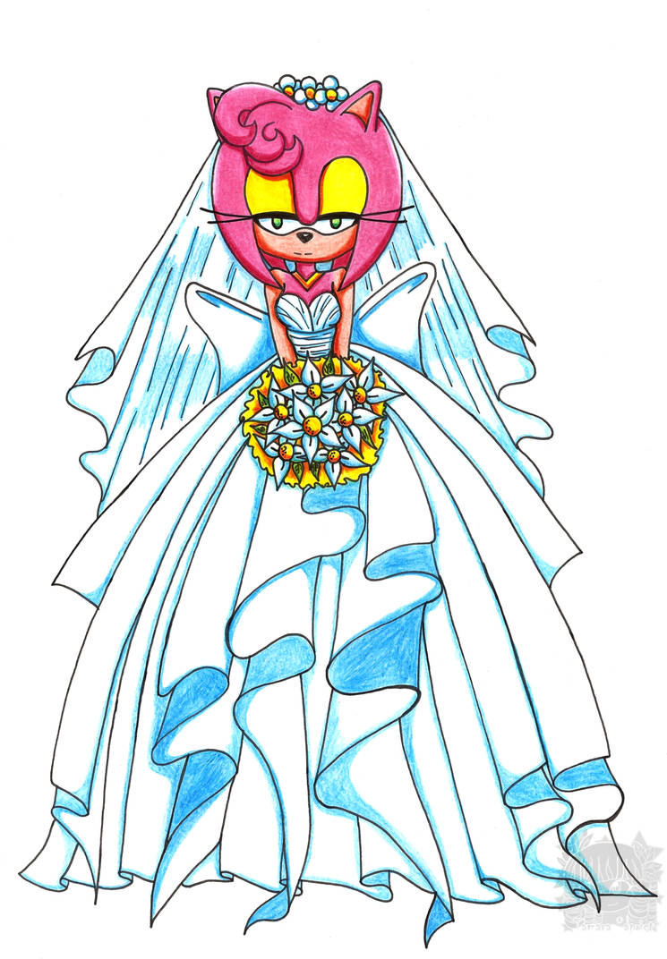 Amy Rose wedding dress by aprict on DeviantArt