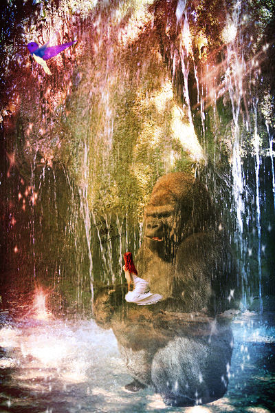 king kong in water falls by rocheleheart10 king kong in water falls by rocheleheart10