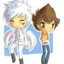 RQ - Byakuran and Tsuna Chibis