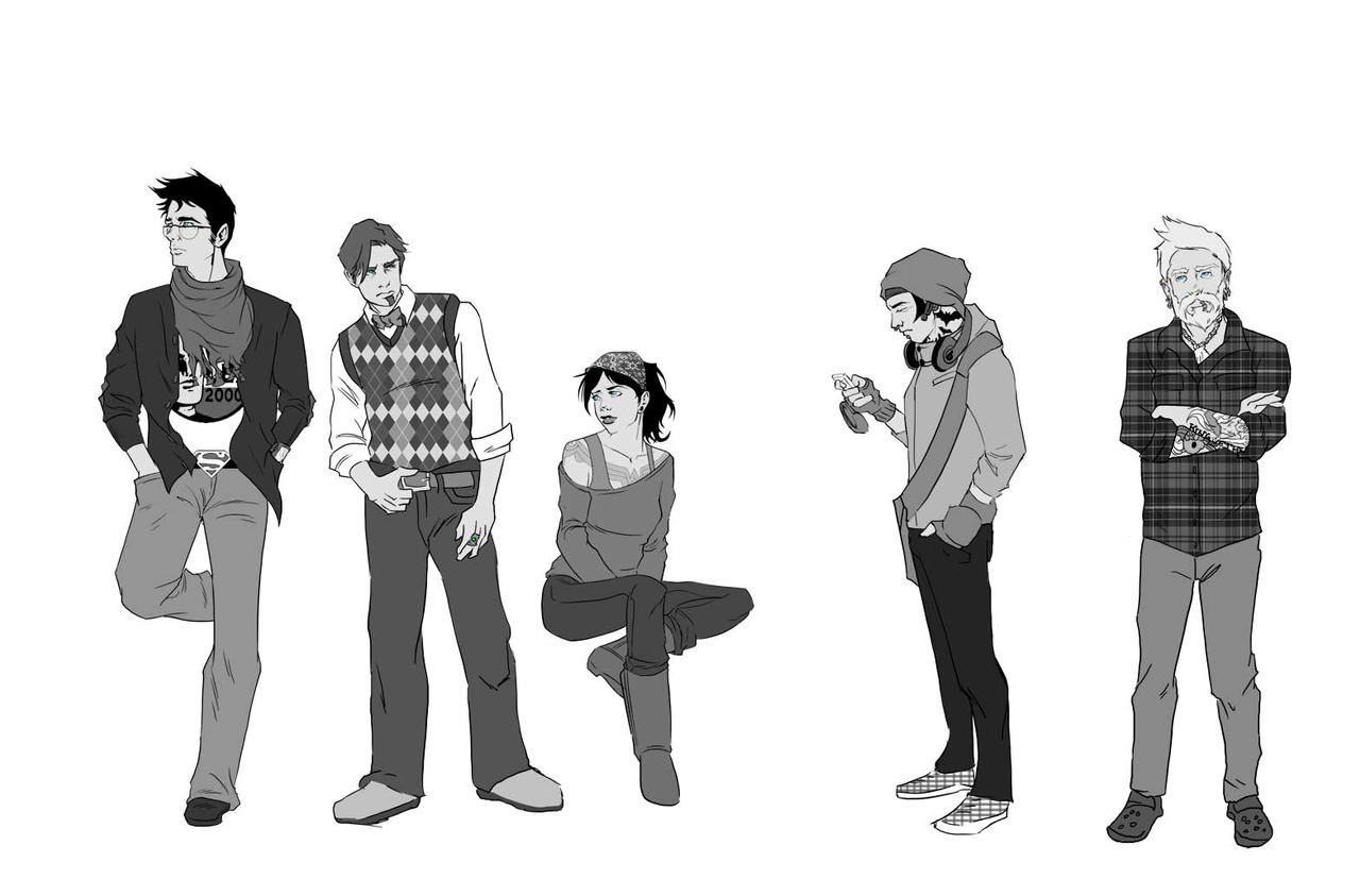 Hipster DC heroes