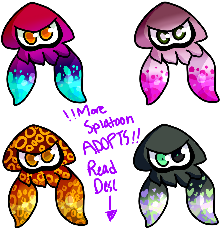 MORE splatoon squid adopts (CLOSED) by lobotomyhylics on DeviantArt