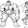 Hulk inking practice 3