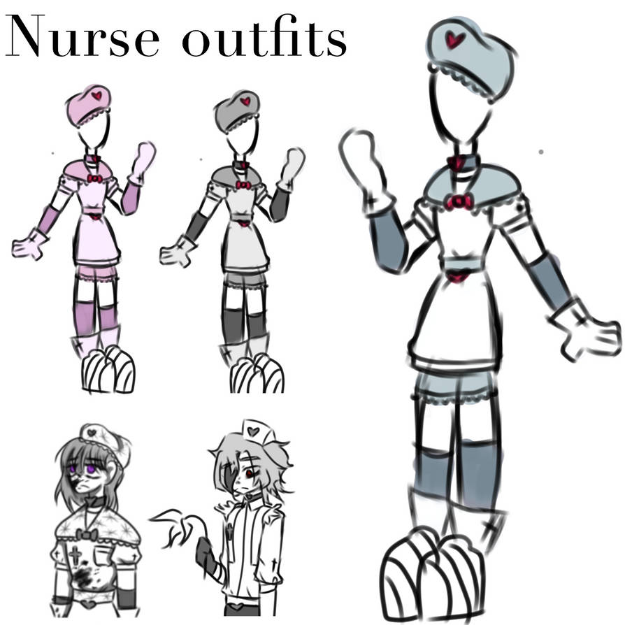 Nurse outfits props by 2Dghosty on DeviantArt
