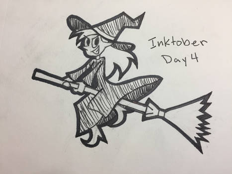 Inktober- Day 4- Witch