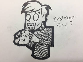 Inktober- Day 7- Zombie