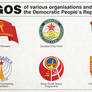 Communist Denmark - Logos of various organizations