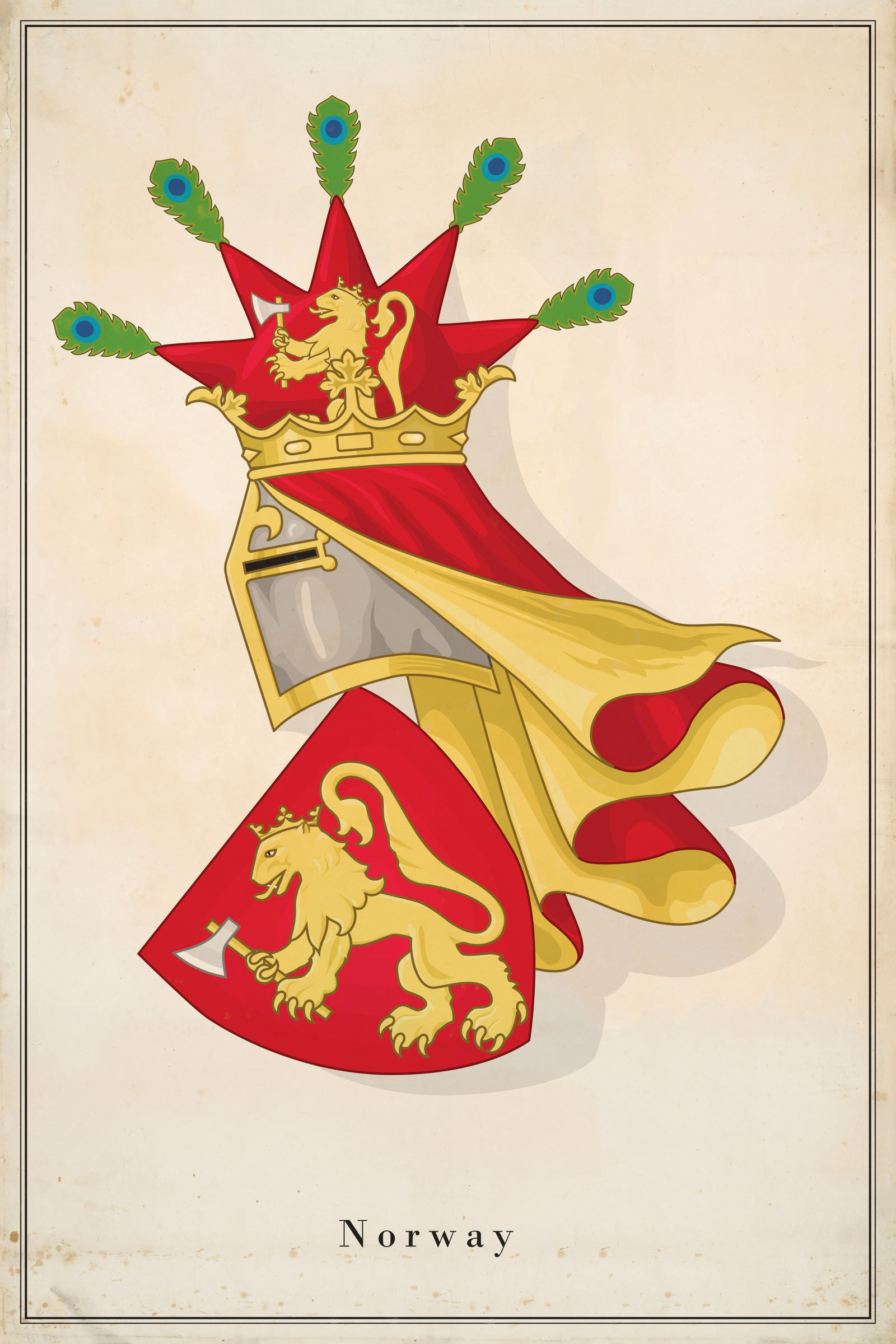 Coat Of Arms Of Norway By Regicollis On DeviantArt coat-of-arms-of-norway-by-regicollis-on-deviantart