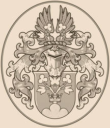 Personal coat of arms, hatched